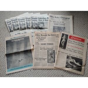 9 Vintage 1960s Military Magazines USA Stars & Stripes Army Times Overseas...